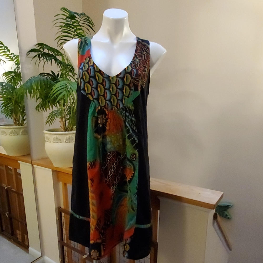 RITU KUMAR Black Sleeveless Dress XL